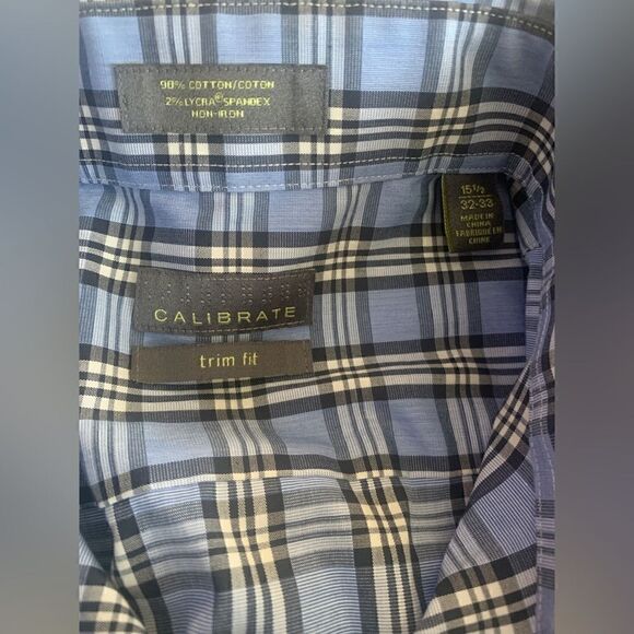 Calíbrate trim fit 98% cotton, 2% Lycra spandex button down shirt - Picture 3 of 3